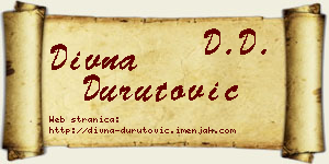 Divna Durutović vizit kartica